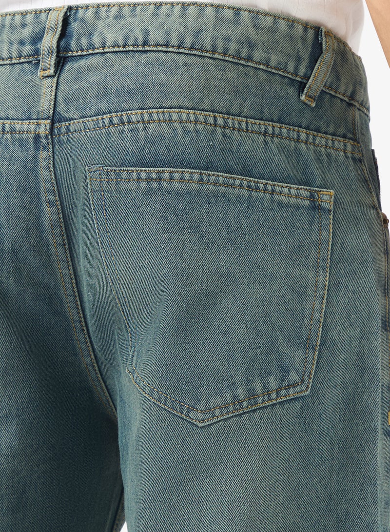 سفنتي فايف جينز بقصة مستقيمة - Image 5