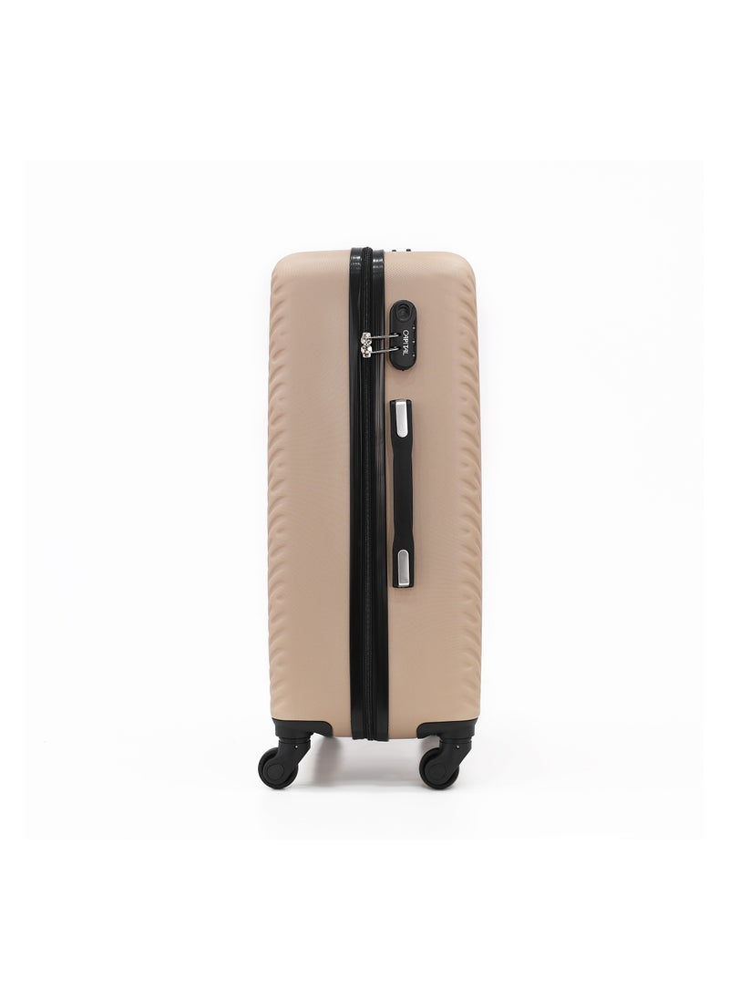 CAPITAL CAPITAL Hardside Luggage Trolley Bag 3 Pieces set,Champagne (S-20,M-24,L-28 Inch)  - Image 3