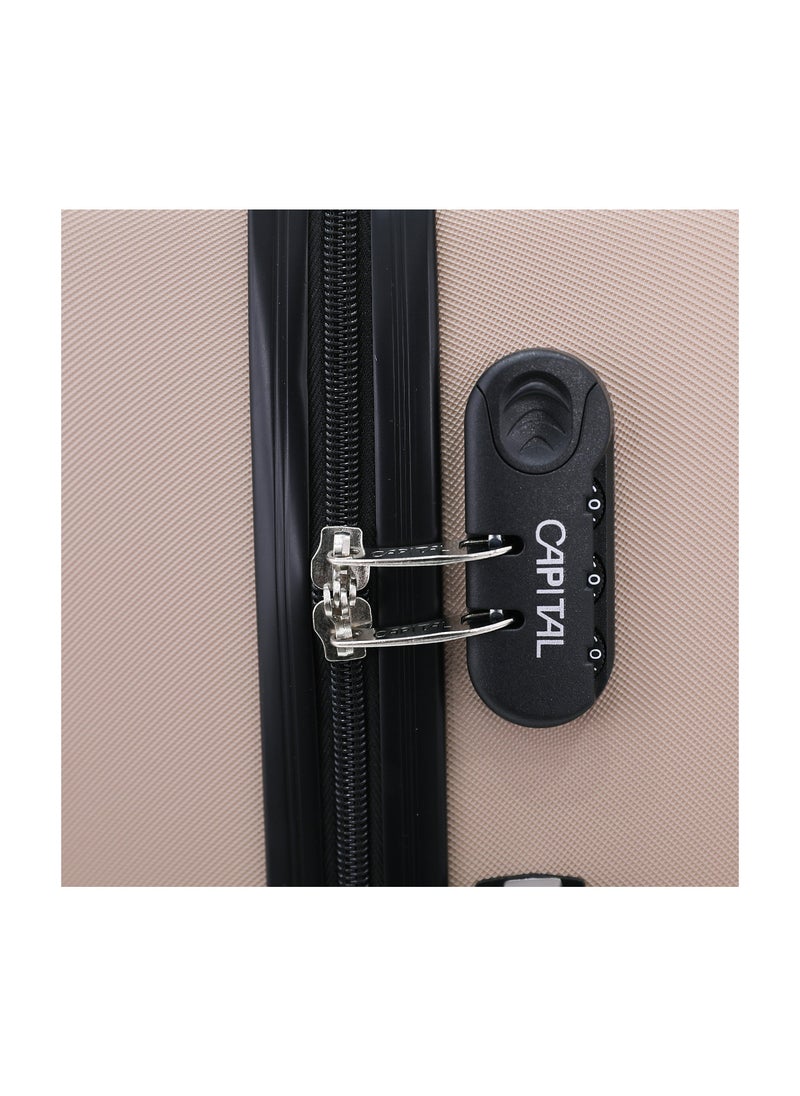 CAPITAL CAPITAL Hardside Luggage Trolley Bag 3 Pieces set,Champagne (S-20,M-24,L-28 Inch)  - Image 5