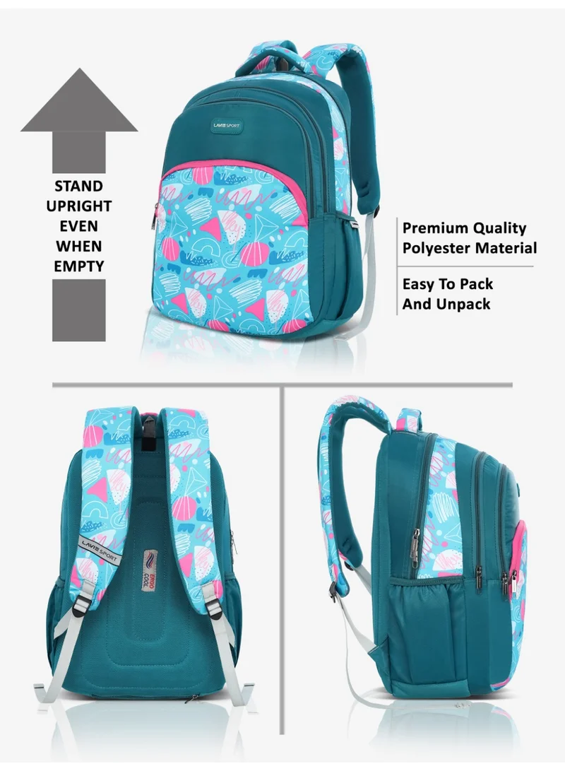 Lavie  Sport 35L Doddle Backpack | Laptop Compatiable | Raincover (Teal)  | Best Price UAE