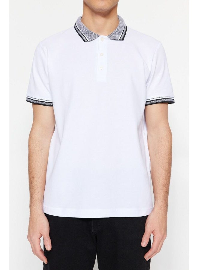 trendyol Man Polo T-Shirts White - Image 2