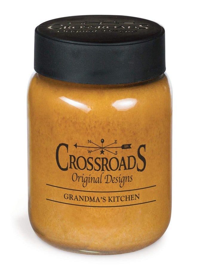 Crossroads Candle 16 Ounce Jar Candle - Grandma's Kitchen, Orange (CR-GK16)