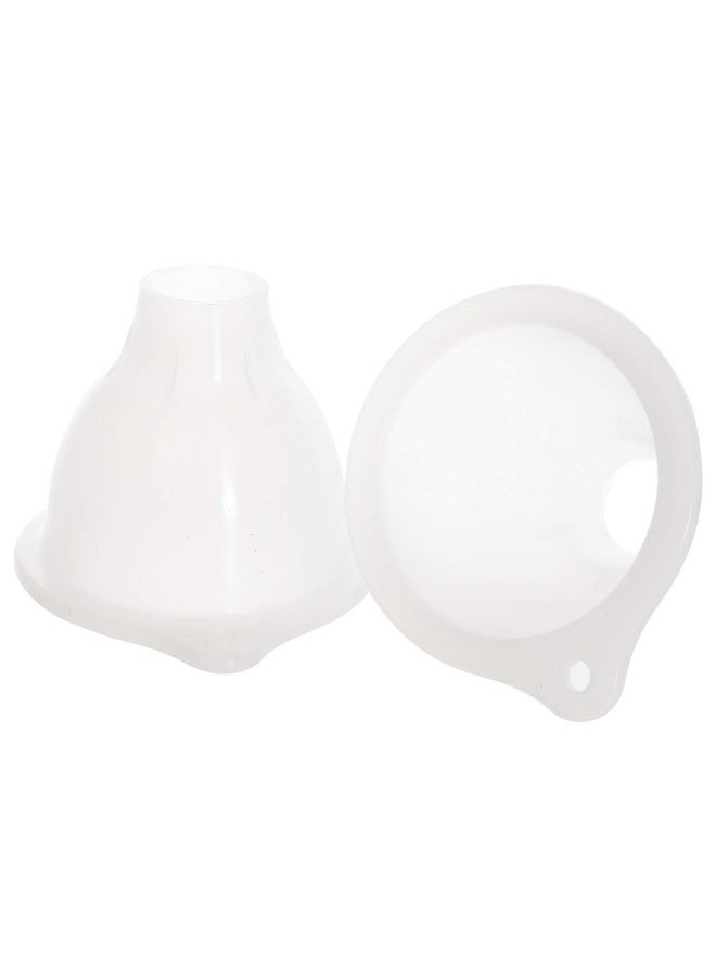 IMPRESA IMPRESA 2 Pack Funnel for Squeeze Bottles- Wide Funnel Opening for Squeeze Bottles Like FIFO- for Ice, Dressing, Batter, Thick Sauces, Paint Flexible Silicone No BPA 3.25 Top Diameter 1.25  - Image 1
