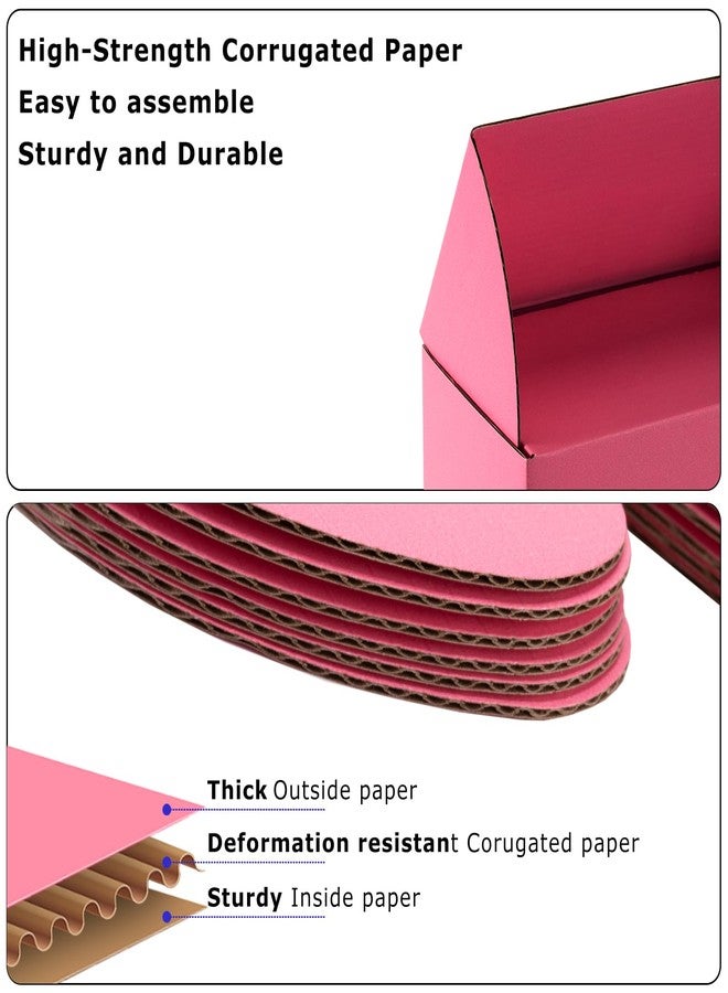 Yidomto 8x6x3 Pink Small Shipping Boxes - 25 Pack Corrugated Cardboard Mailer Boxes for Packaging, Mailing, Gift Giving | Sturdy, Recyclable, Perfect for Small Business Supplies, Ecommerce - Image 3