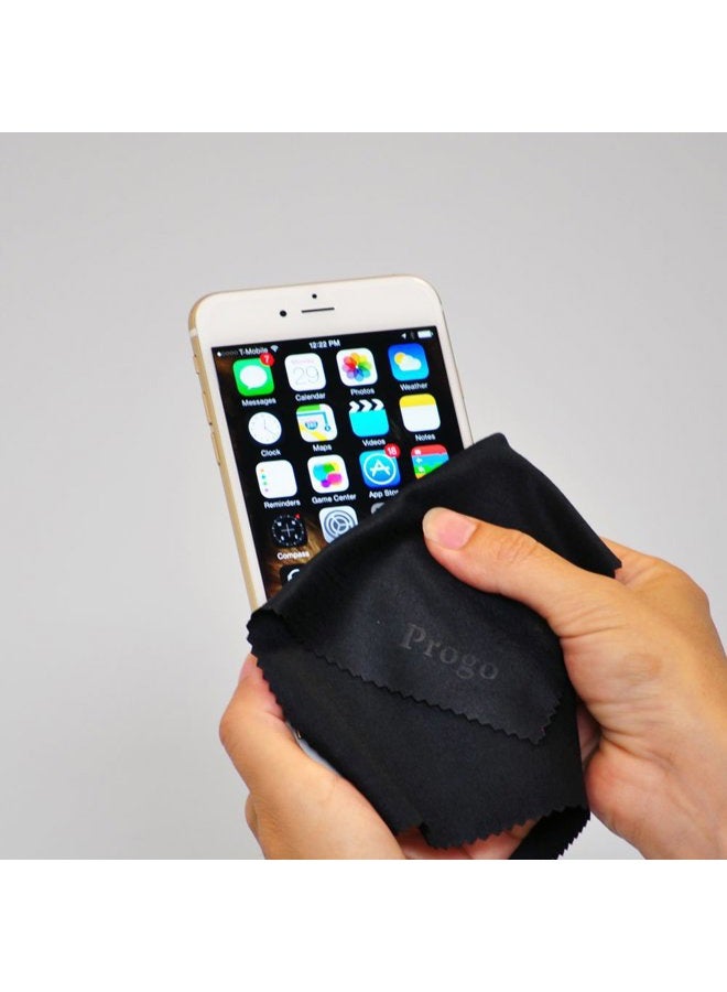 Progo 6 Pack Microfiber Cleaning Cloth - For iPhone, Tablets, Lenses, TV and Laptop Screen, Watch. - Image 2