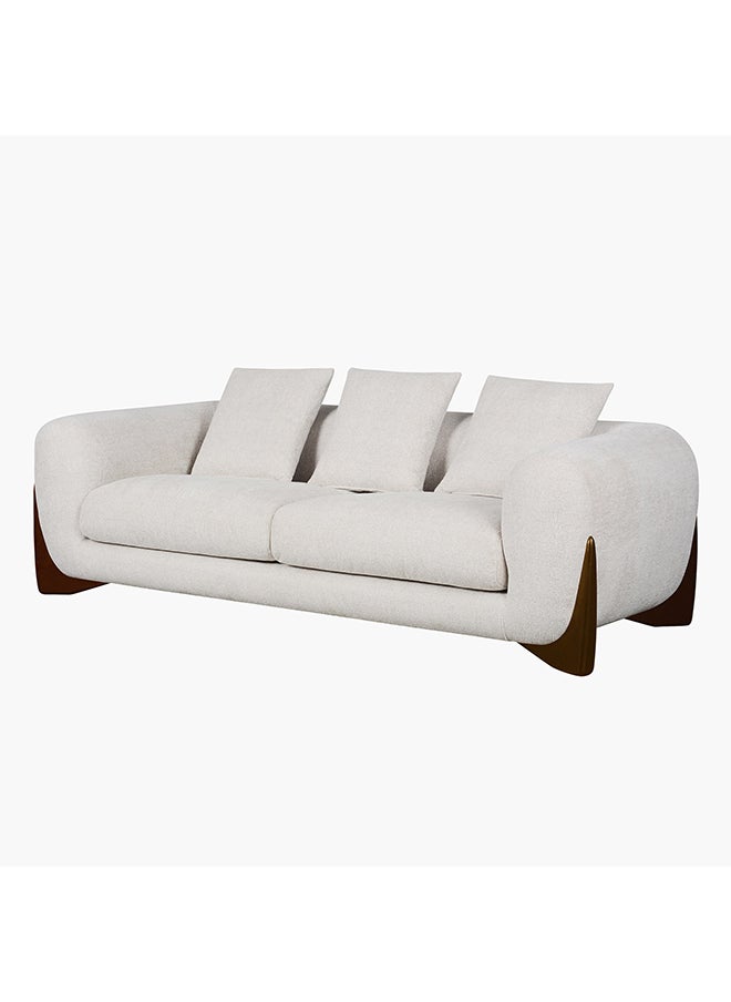 Home Box - Sonoro 3-Seater Fabric Sofa with 3 Cushions 99 x 67 x 229 cm - Image 1