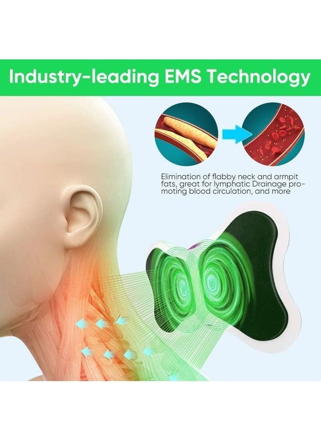 Arabest Electric Massagers, Microcurrent EMS Massage Device, Portable Neck Massager for Pain Relief, Bioelectric Acupoints Massager Mat for Arms Neck Shoulder Back Waist Legs, 8 Modes 19 Levels Cordless  - Image 3