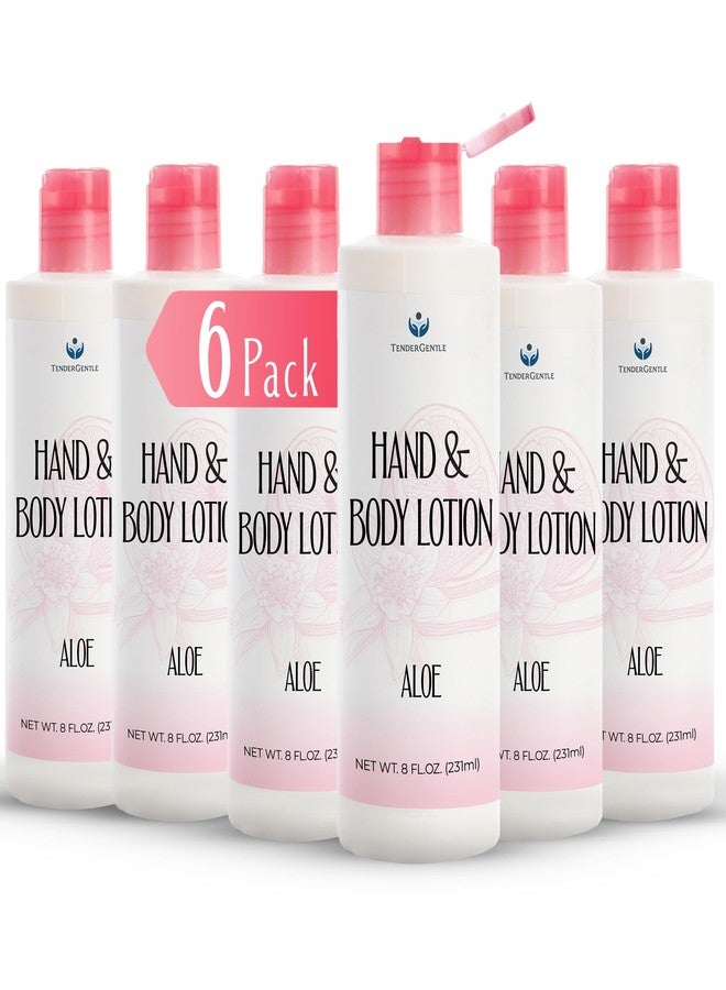 TenderGentle Aloe Lotion for Hands and Body - 6 Bottles with 8 oz of Aloe Vera Lotion for Dry Skin - Good for Sensitive Skin and Extra and Severely Dry Skin - Aloe Vera Moisturizer - Image 1