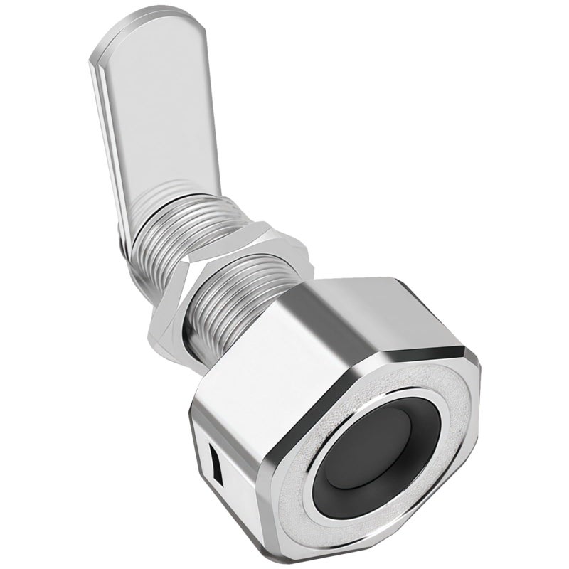 Smart Fingerprint Drawer Lock Keyless USB Rechargeable App Control Zinc Alloy Silver - Image 2