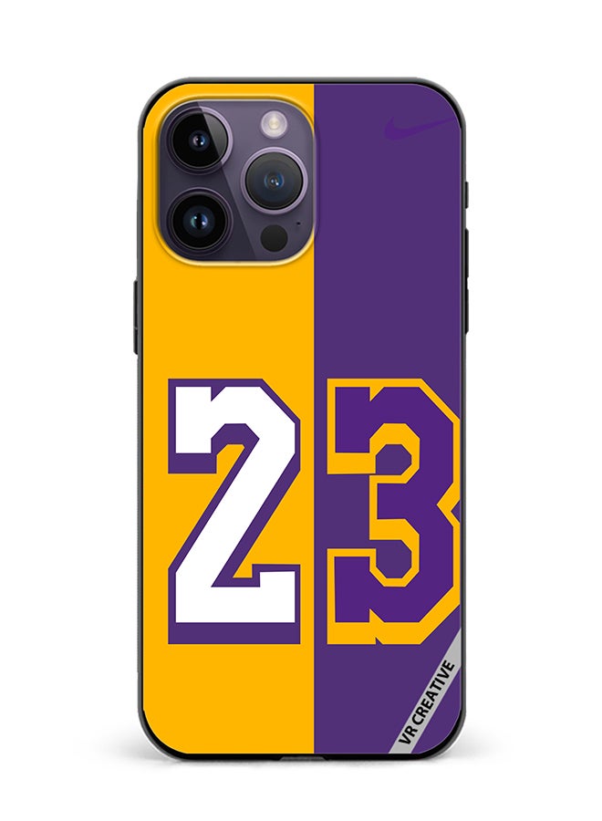 VR CREATIVE Protective Case Cover For Apple iPhone 16 Pro Max Purple Yellow Design Multicolour