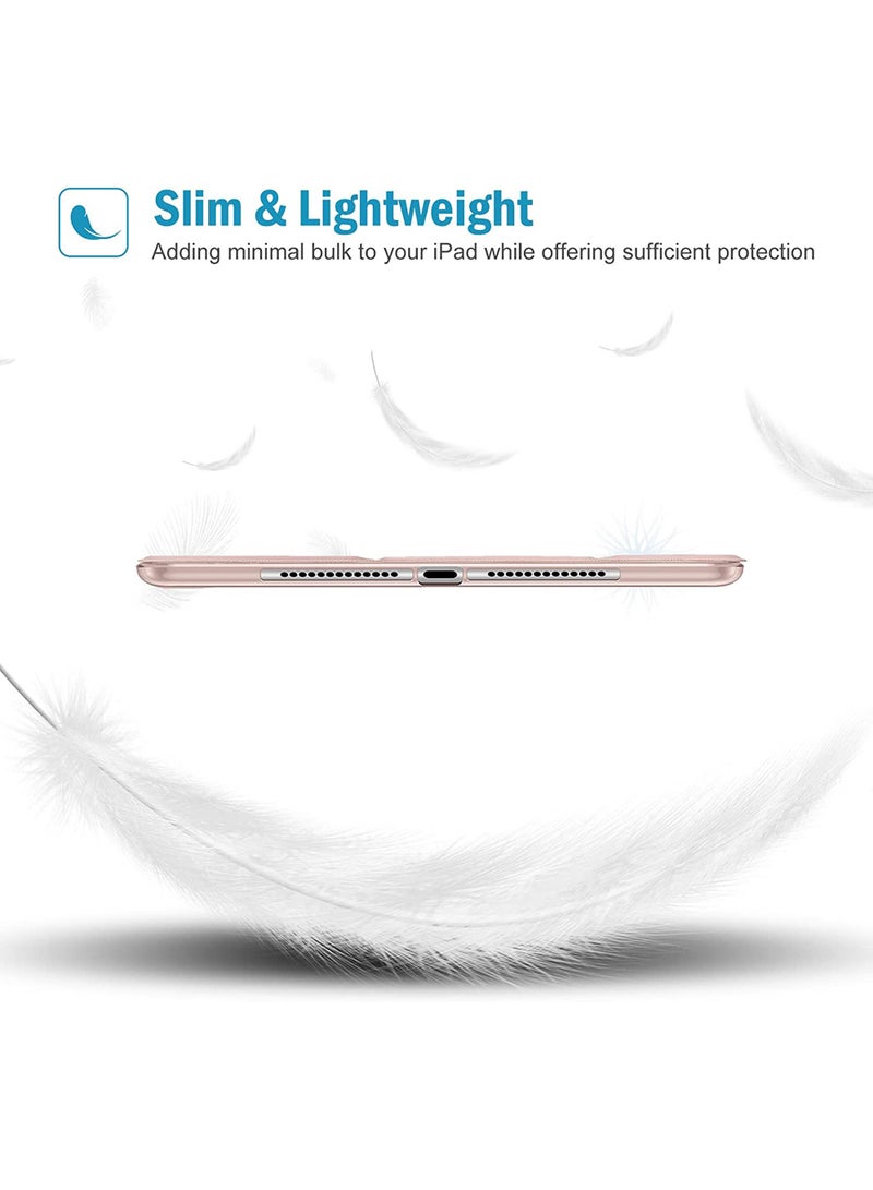 روك بو جراب iPad 9.7 بوصة ، حافظات iPad من الجيل السادس ، حافظة iPad Air 2 ، حافظة iPad Air رفيعة وغطاء من البولي يوريثان الحراري النحيف وحامل ذكي لجهاز iPad 9.7 2018 2017 موديل iPad Air 2 Air 1 - Image 5