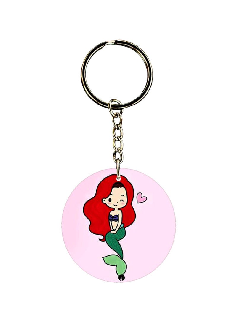 Cartoon Printed Dual Sided Keychain