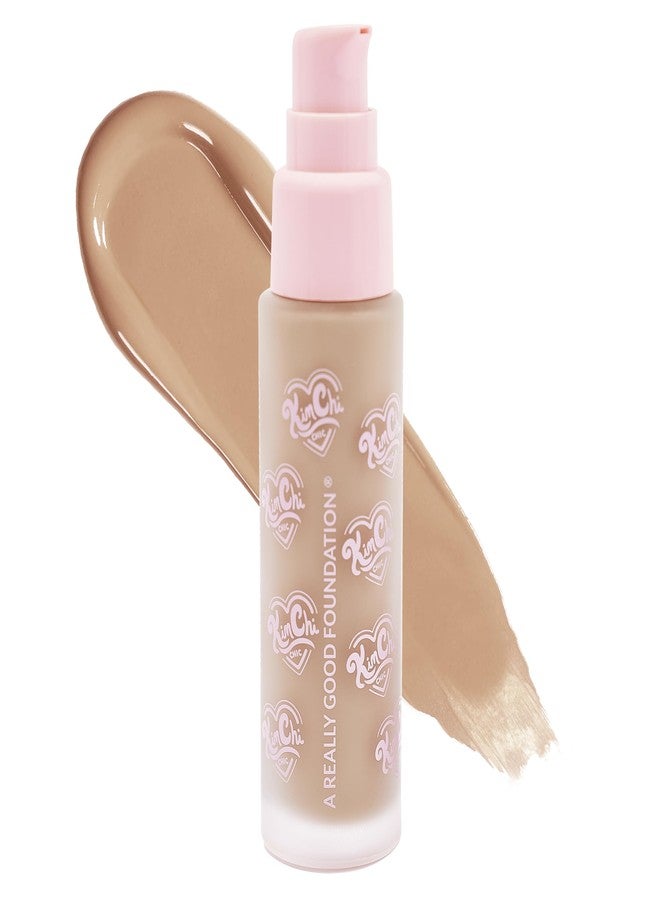 Kimchi Chic KimChiChic Beauty A Really Good Foundation | Medium to Full Coverage Makeup | Long-Lasting, Lightweight Formula | Vegan & Cruelty-Free, 1.0 fl. oz, 108L Light + Cool Undertones - Image 1