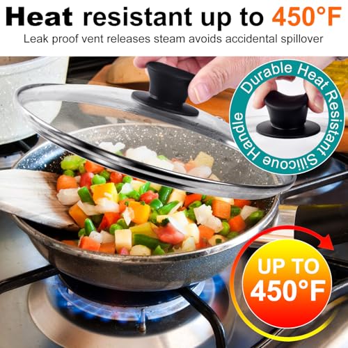 CZXNBI Tempered Glass Lid for Instant Pot 6 Quart, 9.1 Inch,Pressure Cooker Accessories,Replacement Parts for Instant pot,Heat Resistant Silicone Handle and Stainless Steel Rim - Image 5