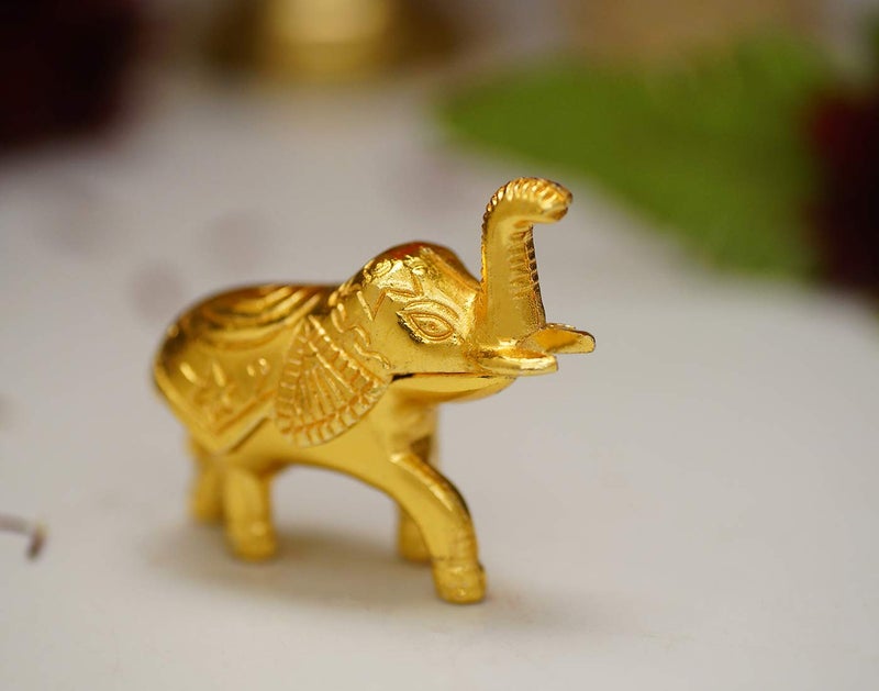 SH Retail Roli Tikka haldi kumkum Holder in Elephant Shaped (Pack of 2, Height: 5.5 cm) - Image 3