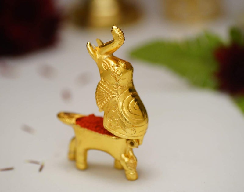 SH Retail Roli Tikka haldi kumkum Holder in Elephant Shaped (Pack of 2, Height: 5.5 cm) - Image 4