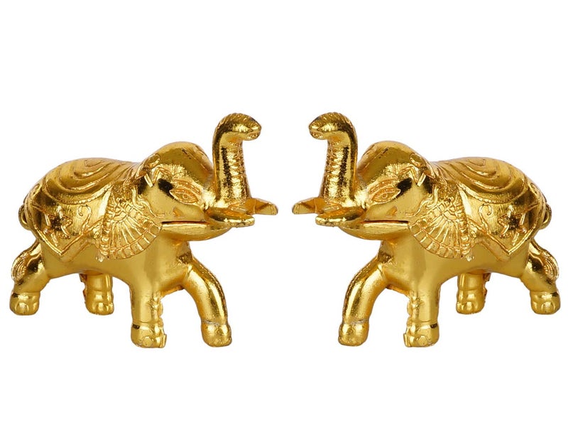 SH Retail Roli Tikka haldi kumkum Holder in Elephant Shaped (Pack of 2, Height: 5.5 cm) - Image 1