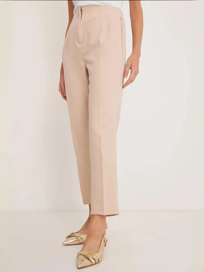 بيغ دارت بنطلون كريب بخصر عالٍ وقصة ضيقة بطول الكاحل