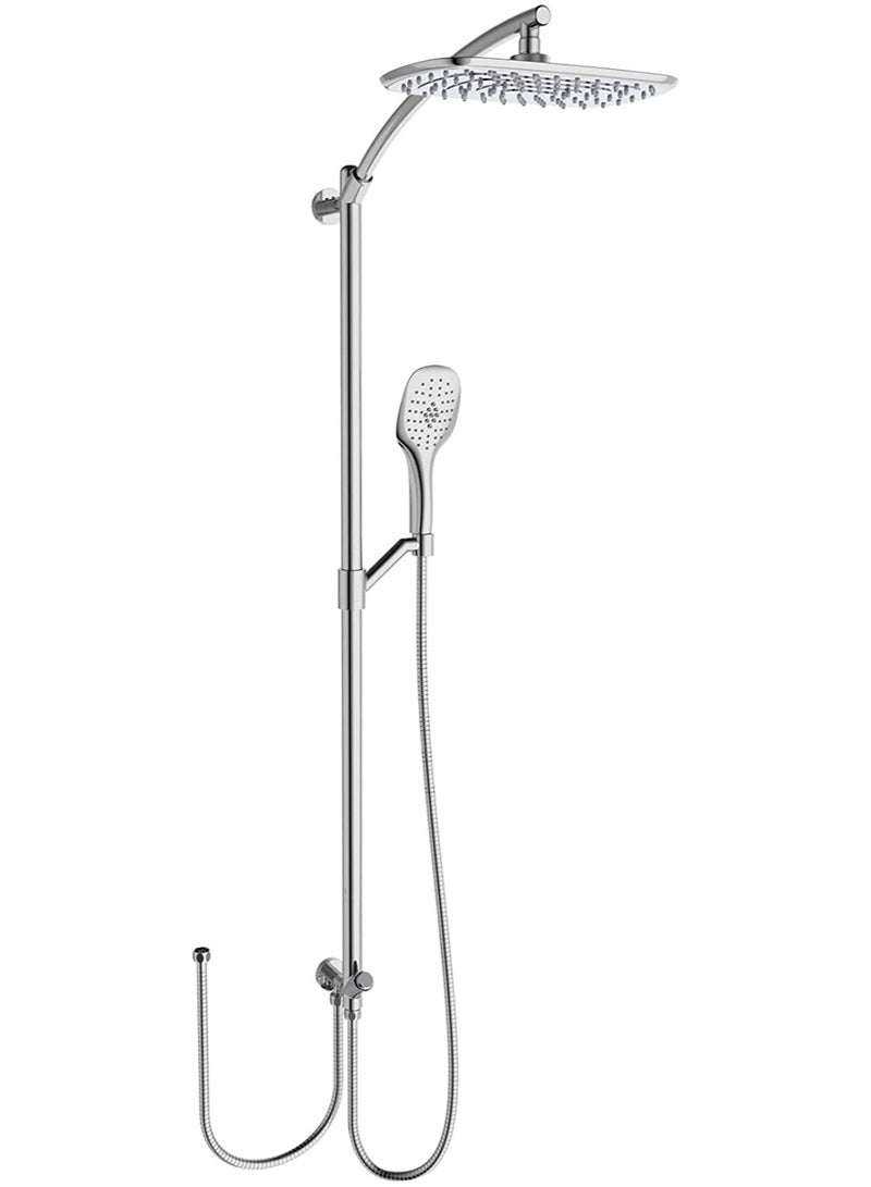 HESANIT Elite Shower Column With Hand Shower And Diverter Chrome - 7002-193C - Image 1