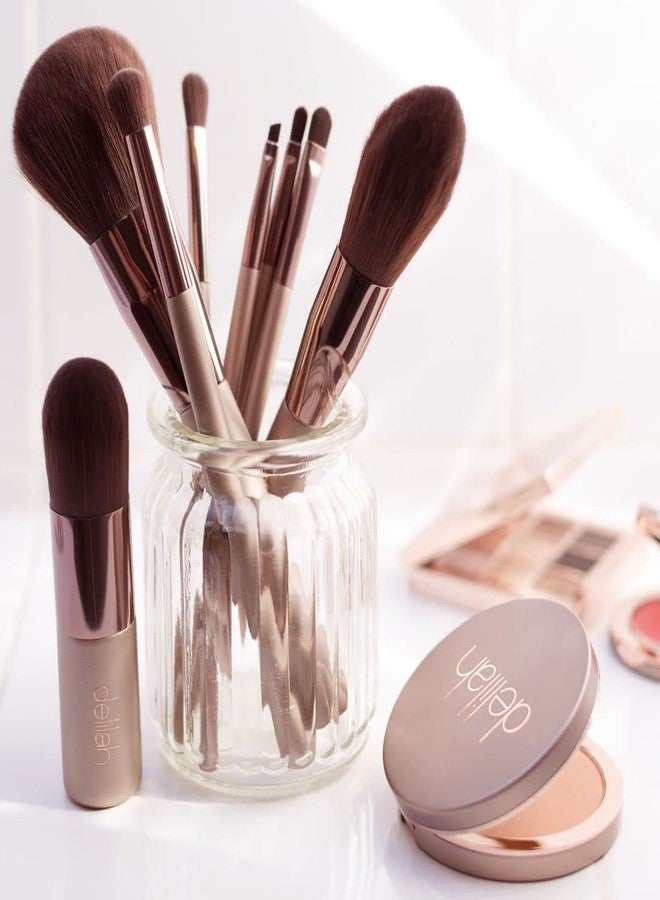 delilah - Concealer Blending Complexion Brush - Synthetic Fibres For Blending Liquid Cream - Long Wooden HAndle - Vegan Makeup Tool - For all Skin Type - Cruelty Free - 1 Pc - Image 4