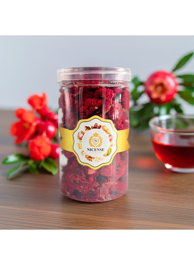 NICENSE Pomegranate Flower 100g Jar – Premium Dried Herbal Flower Tea, Natural Antioxidant & Wellness Booster - Image 1