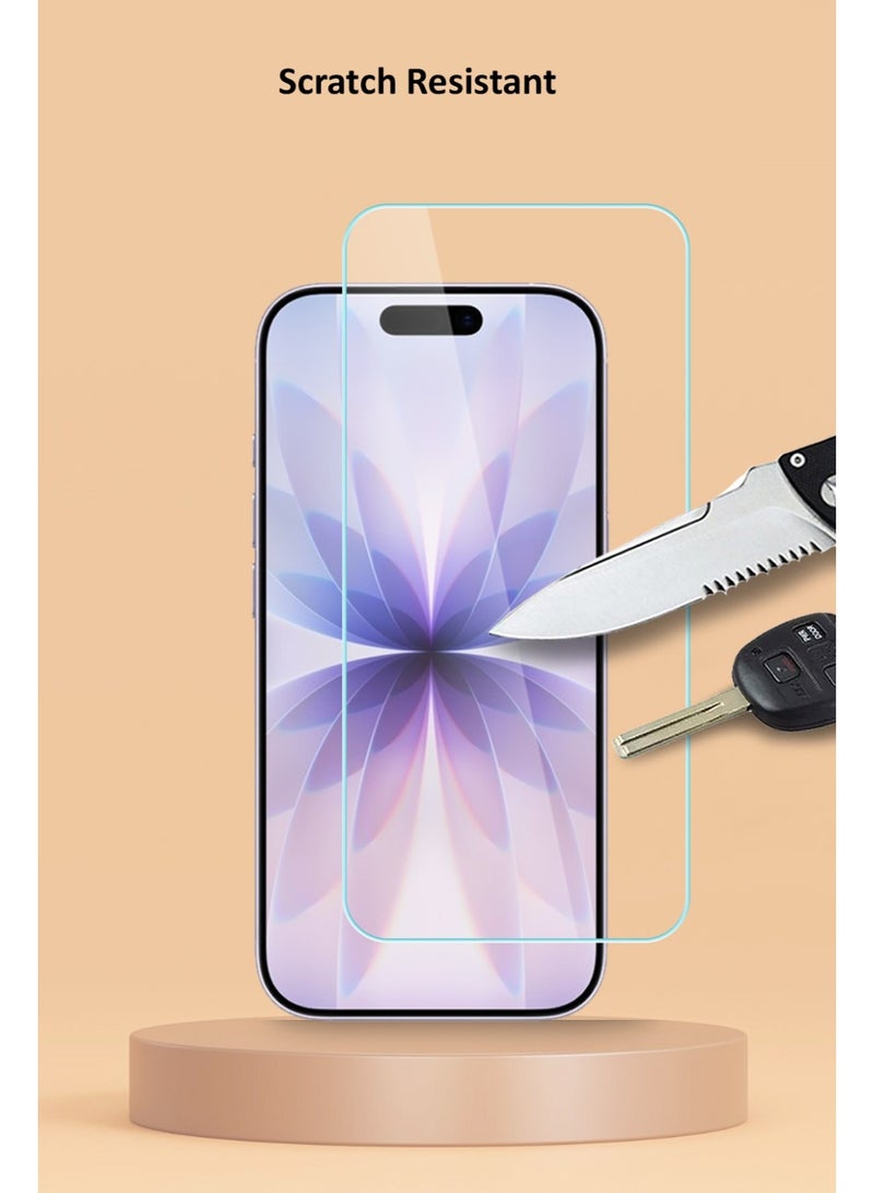 Techie iPhone 17 Pro / iPhone 17 Screen Protector HD Tempered Glass – 9H Hardness, Anti-Glare, Anti-Bubble, Ultra-Thin 0.33mm with Rounded Edges & Easy Installation - Image 3