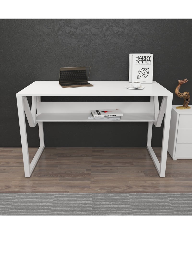 Decorotika Lona Computer Desk with a Metal Frame 120 cm | Work Table - Image 1