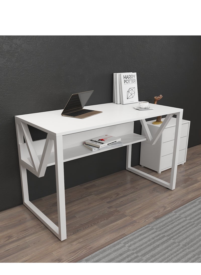 Decorotika Lona Computer Desk with a Metal Frame 120 cm | Work Table - Image 3