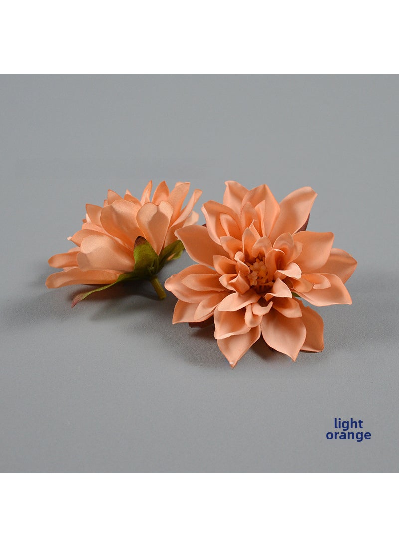 Generic 1 x 5 pcs Nordic Dahlia Artificial Succulent Halo Light Orange 