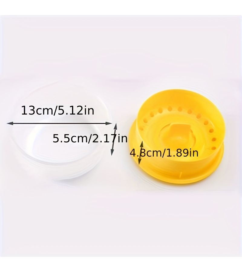 1 Set Large Capacity Egg Yolk Separator Easy Clean Durable Plastic Kitchen White Separator - Image 3