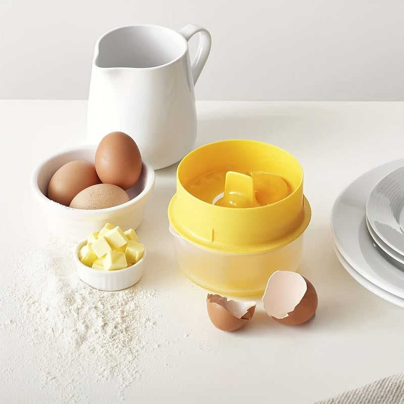 1 Set Large Capacity Egg Yolk Separator Easy Clean Durable Plastic Kitchen White Separator - Image 5