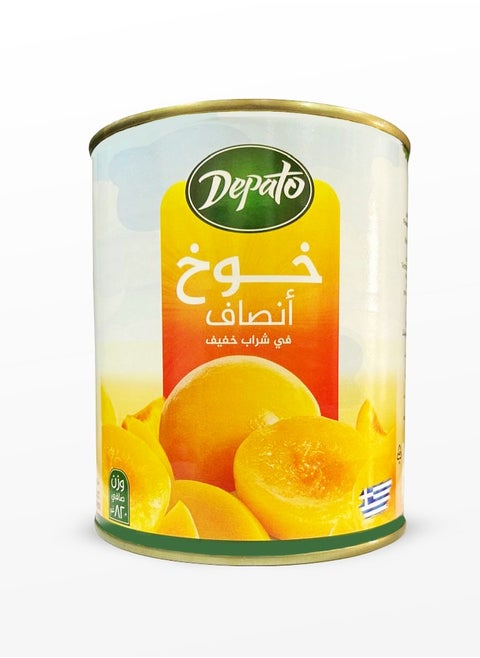 Peach compote halves in light syrup