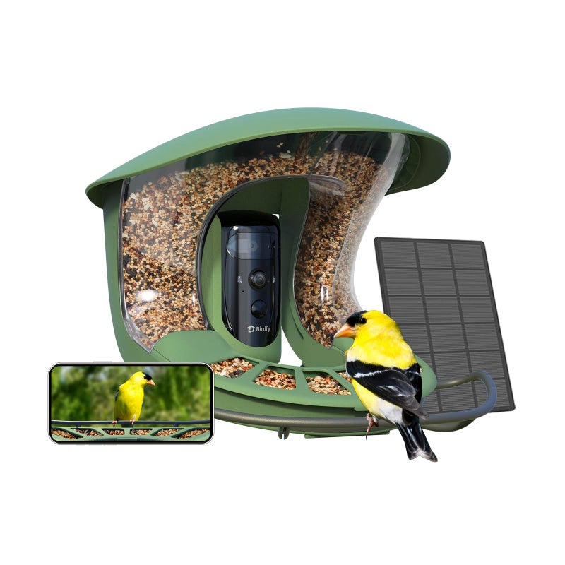 Birdfy 2 Smart Bird Feeder with Camera DualLens 2K1080P SolarPowered Wireless Installation AutoCapture Bird Videos Motion Detection Gift Present - Image 2