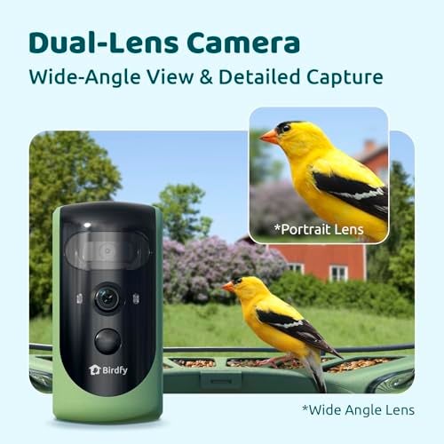 Birdfy 2 Smart Bird Feeder with Camera DualLens 2K1080P SolarPowered Wireless Installation AutoCapture Bird Videos Motion Detection Gift Present - Image 3