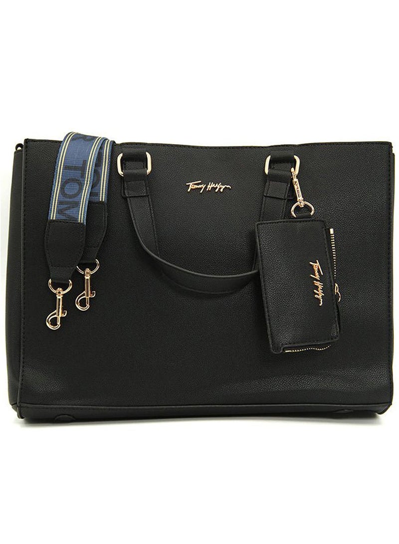 Tommy Icons Tommy Hilfiger Black Women Handbag Aw0Aw11181 - Image 3