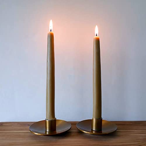 Candlestock Real Bayberry Taper Candle Pair 8 inch - Pure Bayberry and Pure 100% USA Beeswax Blend - Dripless Taper Candle Pair - Image 4
