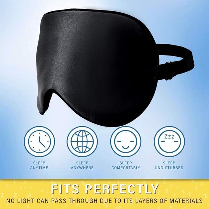 SNAPSHOPECOM SNAPSHOPECOM 3 in 1 Inflatable Travel Soft air Cushion Neck Pillow with Ear Plug and Eye Mask Set use for Home Comfortable Velvet Sleeping Eye Mask Headrest Pillow Airline Travel Kit 1 pcs - Image 2