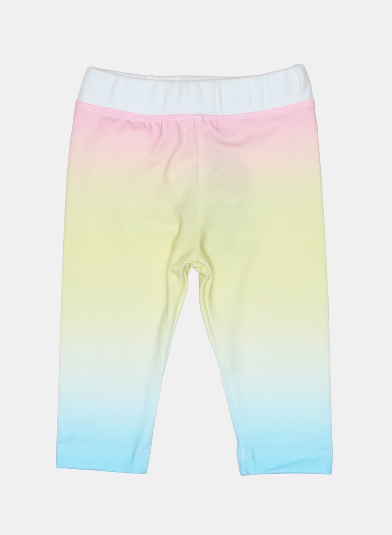 Panco Baby Girls RAINBOW Gradient Detailed Leggings - Image 1