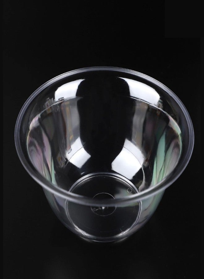 SADYFON 13.5 oz (400ml) Clear Hard Disposable Plastic Food Bowls, Ice Cream Dessert Bowls for Parties Serving, 20 Count - Image 3