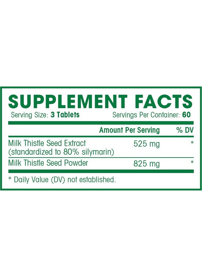 Natures Wellness Milk Thistle 180 Count Standardized Silymarin Extract For Maximum Liver Support Detox Cleanse & Maintain Your Liver 1350 Mg Extract & Seed Complex Natural Herbal Supplement 60 Servings  - Image 5