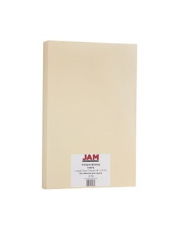 JAM Paper JAM PAPER Legal Vellum Bristol 67lb Cardstock - 8.5 x 14 Coverstock - 147 gsm - Ivory - 50 Sheets/Pack  - Image 2