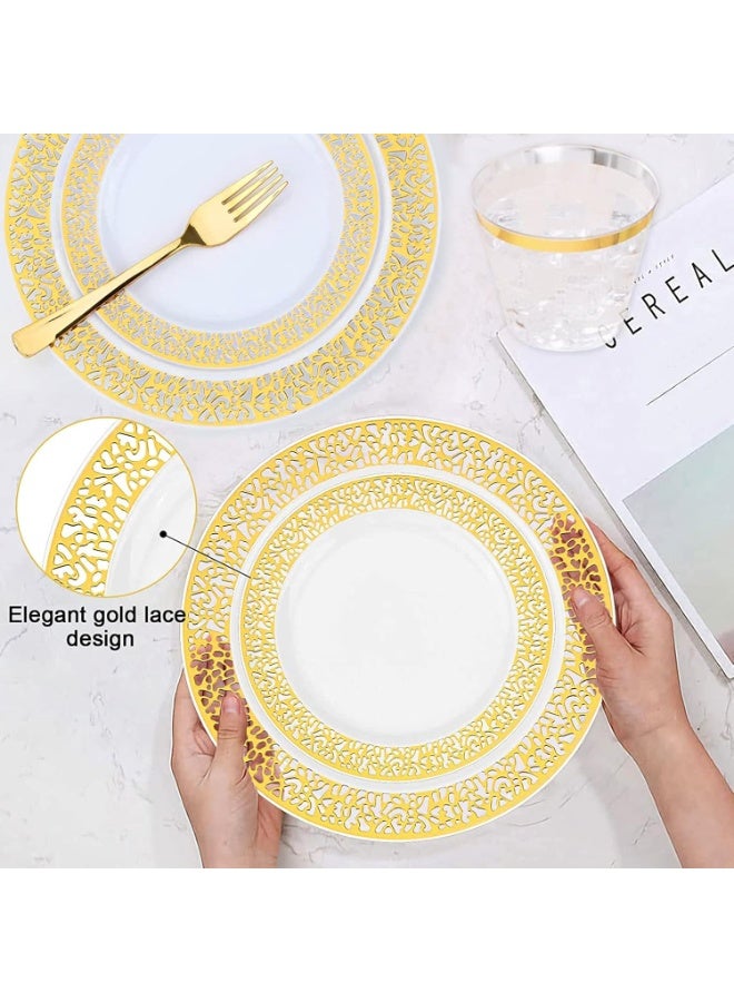 موثوقية التنبؤ مجموعة أدوات مائدة بلاستيكية يمكن التخلص منها، 70 قطعة مستلزمات الحفلات أدوات مائدة الحفلات مجموعة أدوات مائدة الحفلات التي يمكن التخلص منها لحفلات الزفاف والذكرى السنوية وحفلات التجمعات العائلية وأعياد الميلاد - Image 4