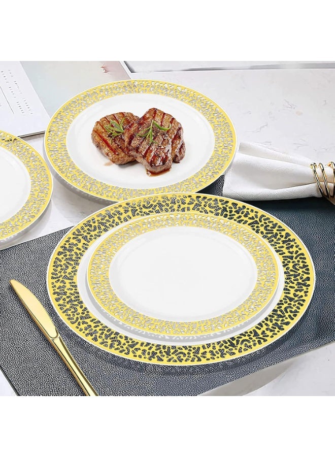 موثوقية التنبؤ مجموعة أدوات مائدة بلاستيكية يمكن التخلص منها، 70 قطعة مستلزمات الحفلات أدوات مائدة الحفلات مجموعة أدوات مائدة الحفلات التي يمكن التخلص منها لحفلات الزفاف والذكرى السنوية وحفلات التجمعات العائلية وأعياد الميلاد - Image 5