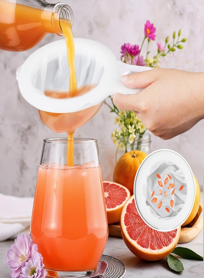 Larrel Nylon Mesh Strainer, 2PCS Reusable Food Grade Filter Ultra Fine Mesh Strainer Plastic Sieve Fine Meshs Colander with Handle for Cooking Cheese Milk Juice - Image 5