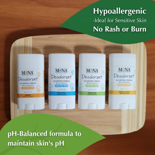 MONA Brands TRAVEL SIZE Deodorant for Kids | 100% Natural Kids Deodorants For Girls, Boys, Pre-Teens & Teens | Hypoallergenic (4-PK Travel Size Combo (0.53 Oz each)) - Image 4