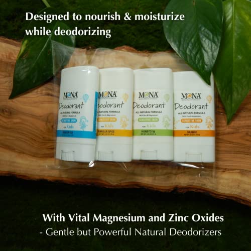 MONA Brands TRAVEL SIZE Deodorant for Kids | 100% Natural Kids Deodorants For Girls, Boys, Pre-Teens & Teens | Hypoallergenic (4-PK Travel Size Combo (0.53 Oz each)) - Image 3