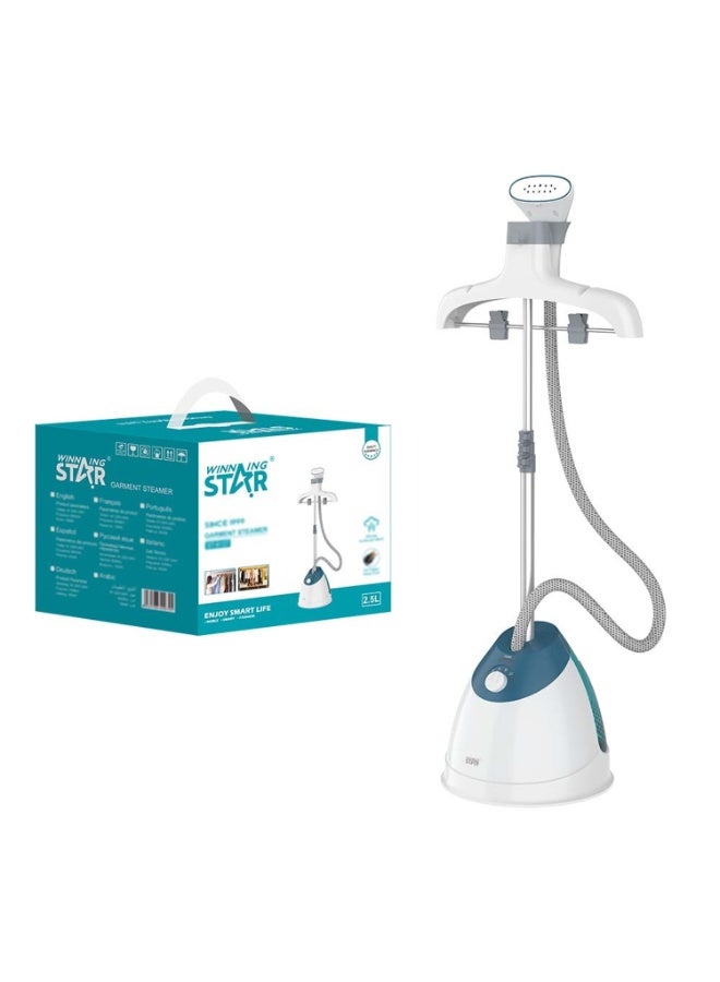 Winning Star Standing Garment Steamer 1600W – (ST-6107) Vertical  Steam Iron for Clothes with 2.5L Tank, Adjustable Height, and Stainless Steel Panel - Image 2