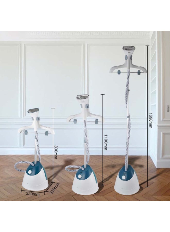 Winning Star Standing Garment Steamer 1600W – (ST-6107) Vertical  Steam Iron for Clothes with 2.5L Tank, Adjustable Height, and Stainless Steel Panel - Image 4