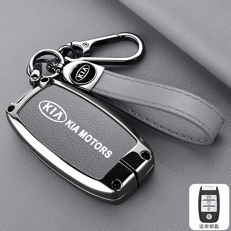 Kia K3 Key Case for K5/K2/KX5, Protects K4/KX3 - Premium Zinc Alloy Design - Image 1