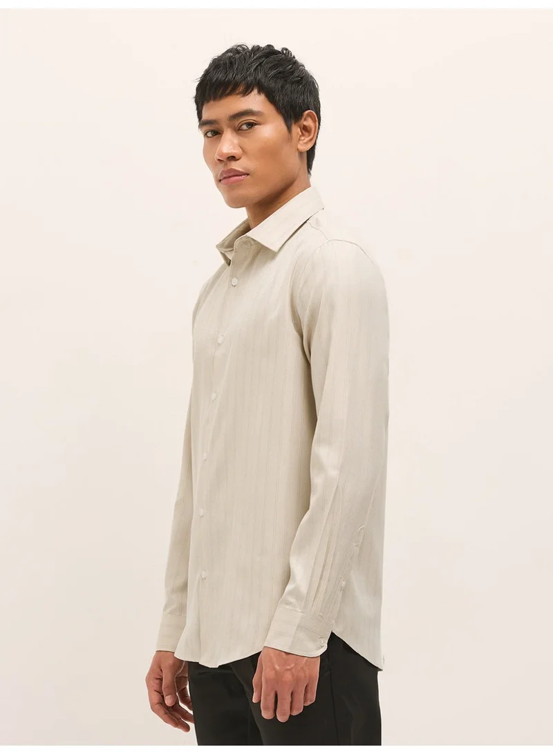 THE BEAR HOUSE  Men’s Long Sleeve Shirt – Classic, Comfortable and Stylish Essential for Work, Travel or Casual Outings for Men | Best Price UAE